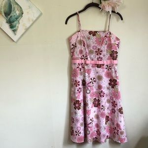 INC International Concepts Sun Dress, pink floral